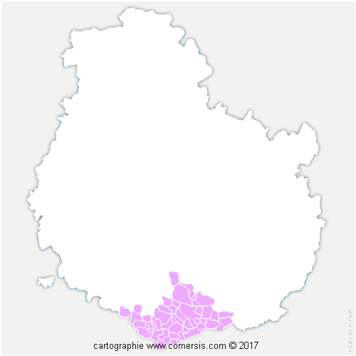 Communauté d'agglomération Beaune, Côte et Sud - Communauté Beaune-Chagny-Nolay cartographie