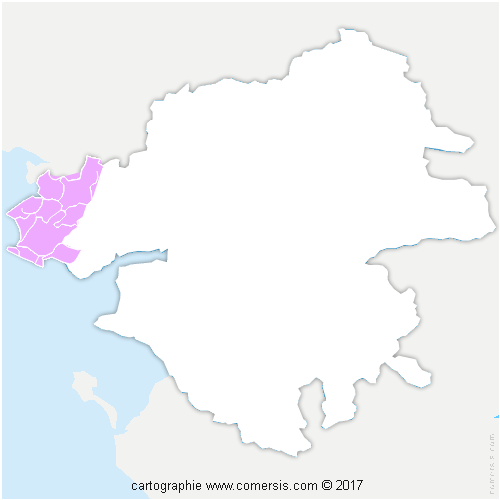 Communauté d'agglomération de la Presqu'île de Guérande Atlantique (CAP ATLANTIQUE) cartographie