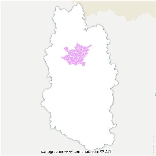 Communauté d'agglomération du Grand Verdun cartographie