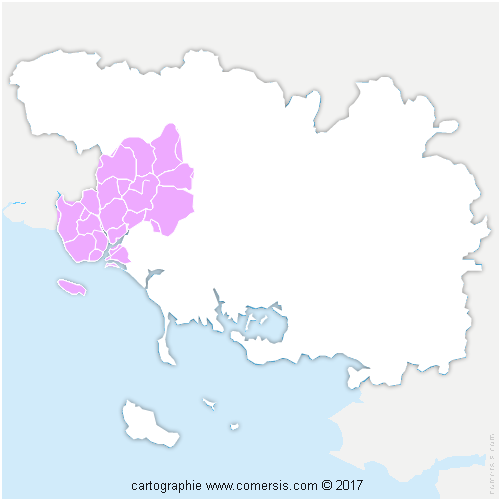 Communauté d'agglomération Lorient Agglomération cartographie