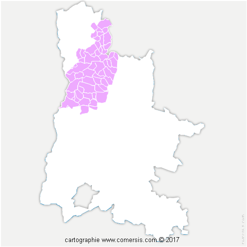 Communauté d'agglomération Valence Romans Agglo cartographie
