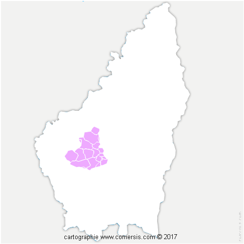 Communauté de Communes Ardèche des Sources et Volcans cartographie