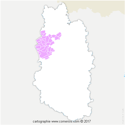 Communauté de Communes Argonne-Meuse cartographie