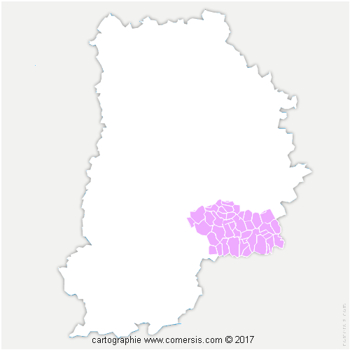 Communauté de Communes Bassée-Montois cartographie