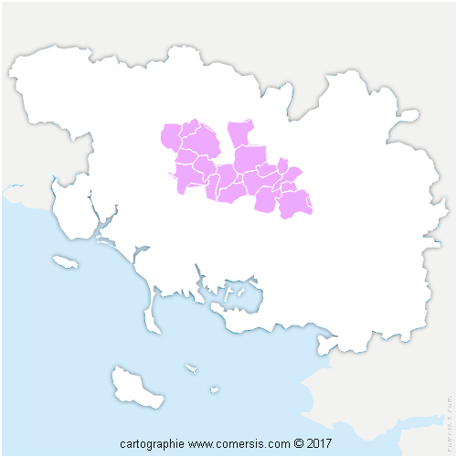 Communauté de Communes Centre Morbihan Communauté cartographie
