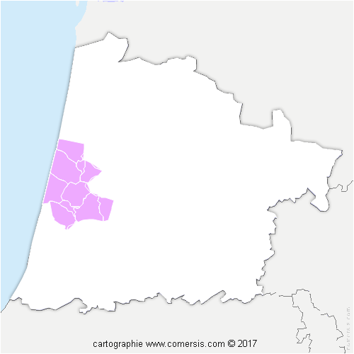 Communauté de Communes Côte Landes Nature cartographie
