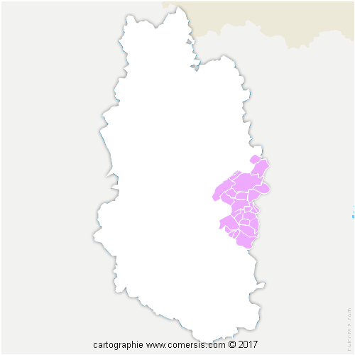 Communauté de Communes Côtes de Meuse Woëvre cartographie