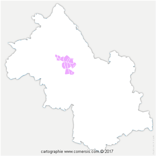 Communauté de Communes de Bièvre Est cartographie