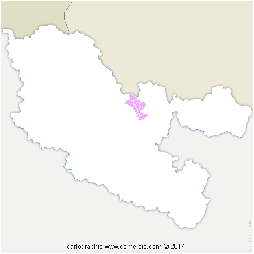 Communauté de Communes de Freyming-Merlebach cartographie