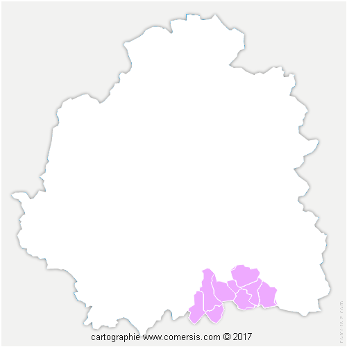 Communauté de Communes de la Marche Berrichonne cartographie