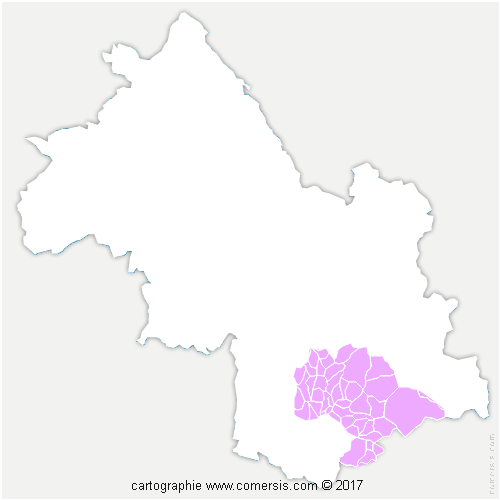 Communauté de Communes de la Matheysine cartographie