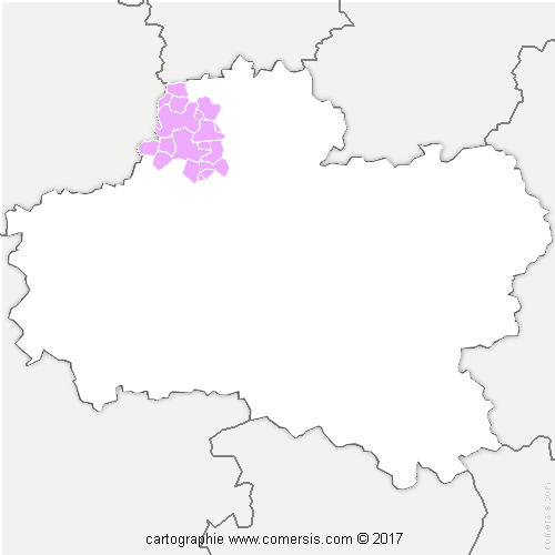 Communauté de Communes de la Plaine du Nord Loiret cartographie