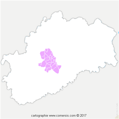 Communauté de Communes des Combes cartographie