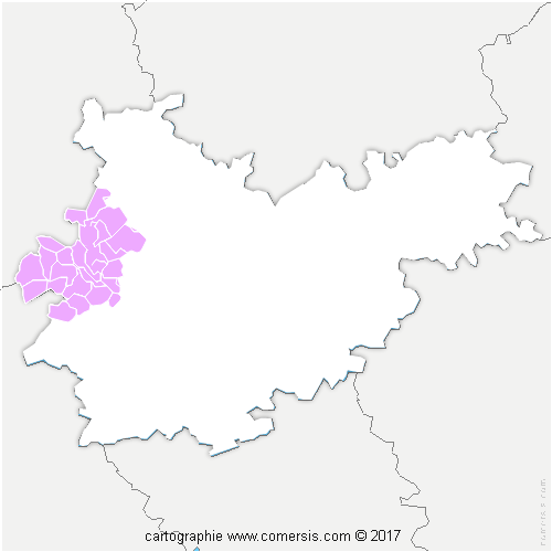 Communauté de Communes des Deux Rives cartographie
