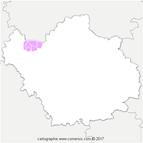 Communauté de Communes des Portes de Romilly sur Seine cartographie