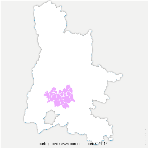 Communauté de Communes Dieulefit-Bourdeaux cartographie