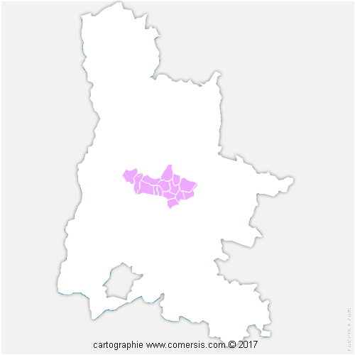 Communauté de Communes du Crestois et de Pays de Saillans Coeur de Drôme cartographie