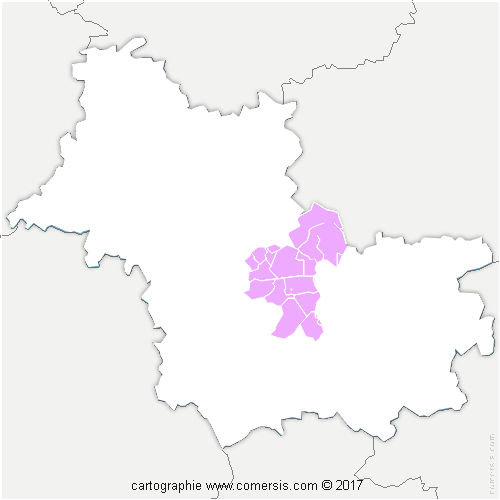Communauté de Communes du Grand Chambord cartographie