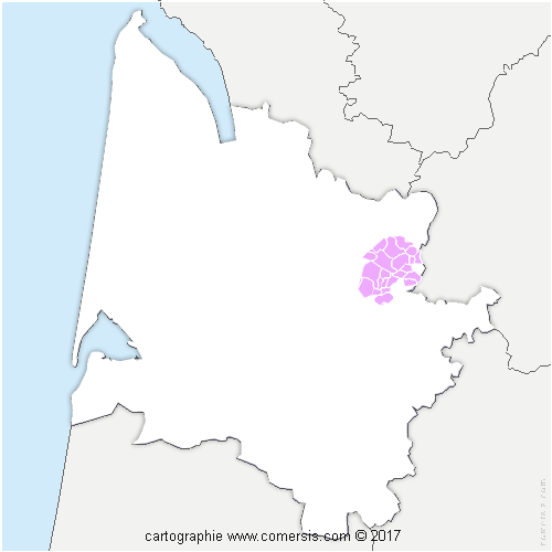 Communauté de Communes du Grand Saint Emilionnais cartographie