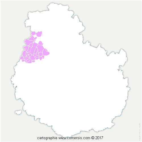 Communauté de Communes du Montbardois cartographie