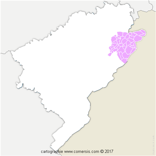 Communauté de Communes du Pays de Maîche cartographie