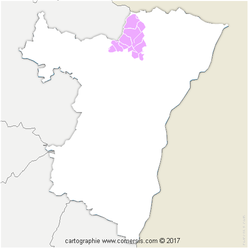 Communauté de Communes du Pays de Niederbronn-les-Bains cartographie