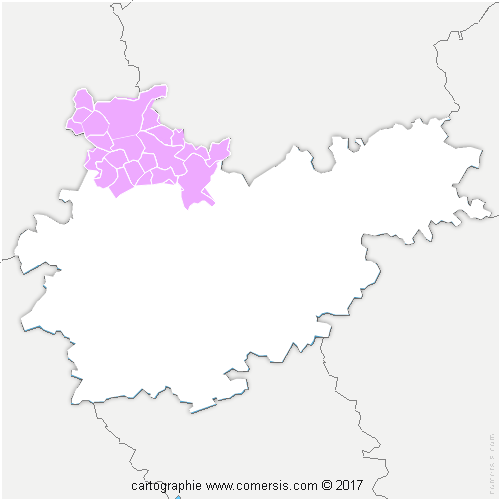Communauté de Communes du Pays de Serres en Quercy cartographie