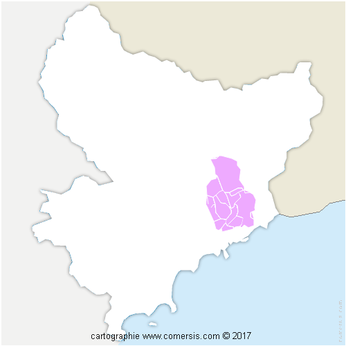 Communauté de Communes du Pays des Paillons cartographie