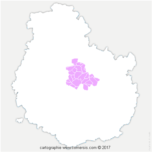 Communauté de Communes Forêts, Seine et Suzon cartographie