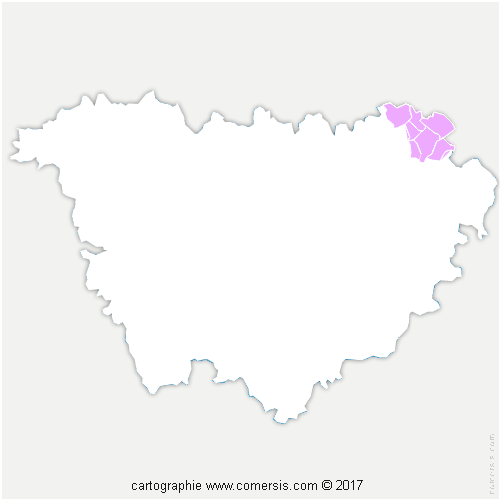 Communauté de Communes Loire et Semène cartographie