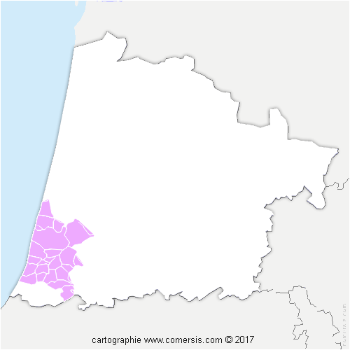 Communauté de Communes Maremne Adour Côte Sud cartographie