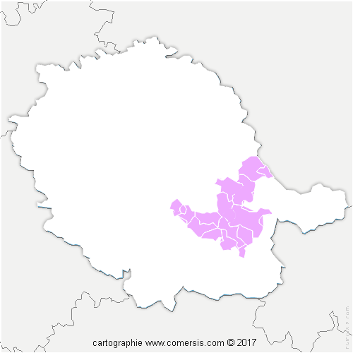 Communauté de Communes Sidobre Vals et Plateaux cartographie