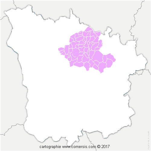 Communauté de Communes Tannay-Brinon-Corbigny cartographie