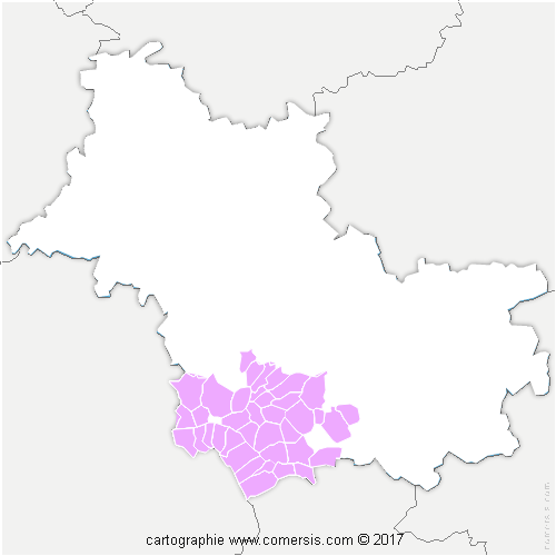 Communauté de Communes Val-de-Cher-Controis cartographie
