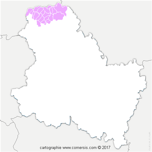 Communauté de Communes Yonne Nord cartographie