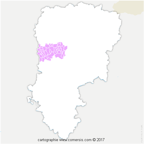 Communauté d'agglomération Chauny Tergnier La Fère cartographie