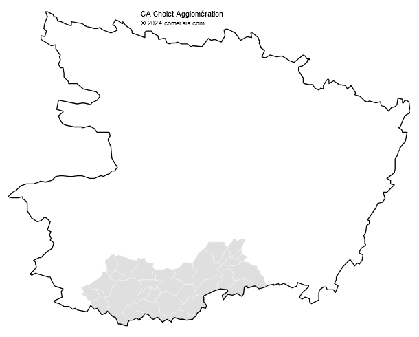 Communauté d'agglomération Cholet Agglomération cartographie