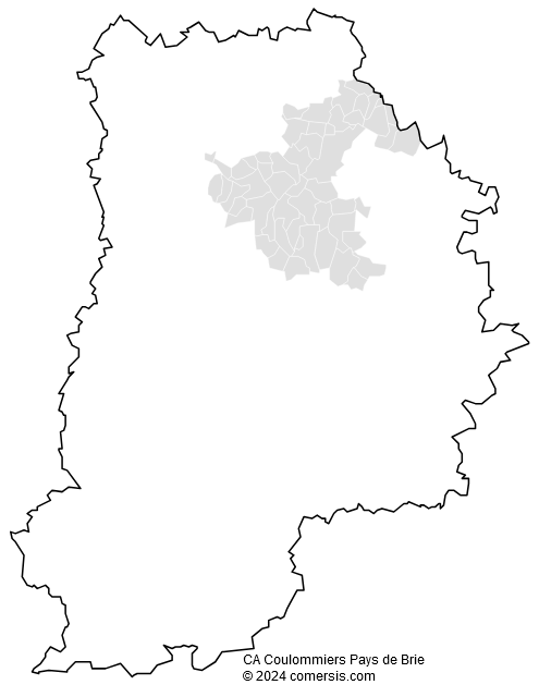 Communauté d'agglomération Coulommiers Pays de Brie cartographie