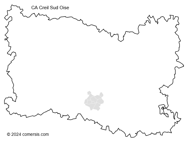 Communauté d'agglomération Creil Sud Oise cartographie