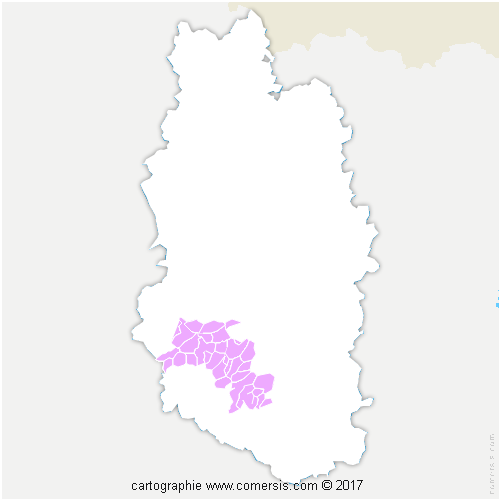 Communauté d'agglomération de Bar-le-Duc - Sud Meuse cartographie
