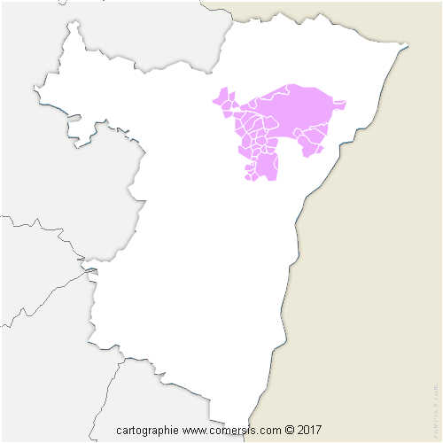 Communauté d'agglomération de Haguenau cartographie