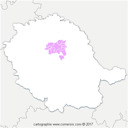 Communauté d'agglomération de l'Albigeois (C2A) cartographie
