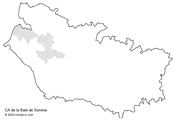 Communauté d'agglomération de la Baie de Somme cartographie