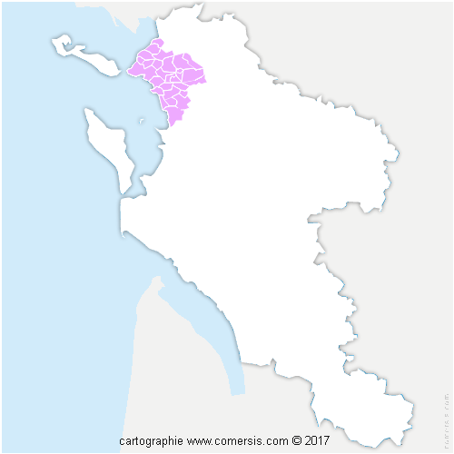 Communauté d'agglomération de La Rochelle cartographie