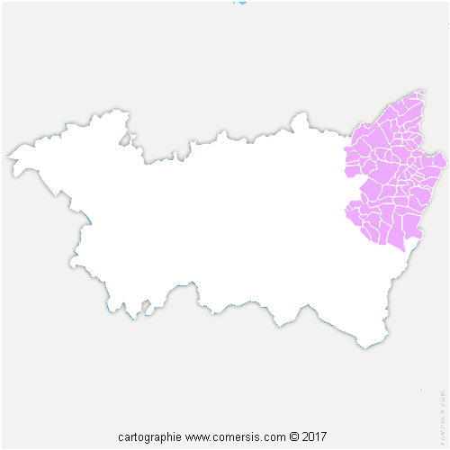 Communauté d'agglomération de Saint-Dié-des-Vosges cartographie