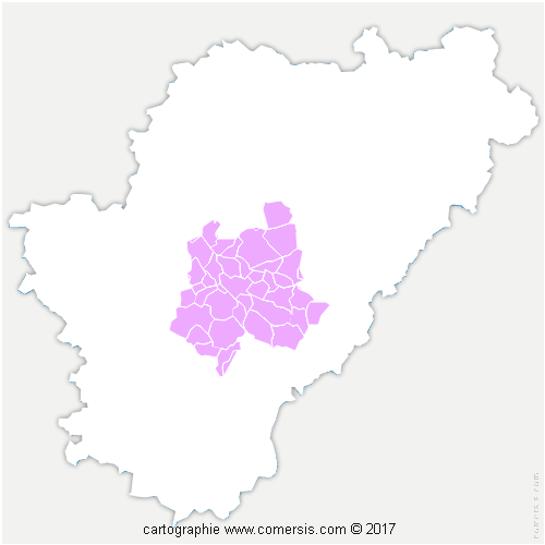 Communauté d'agglomération du Grand Angoulême cartographie