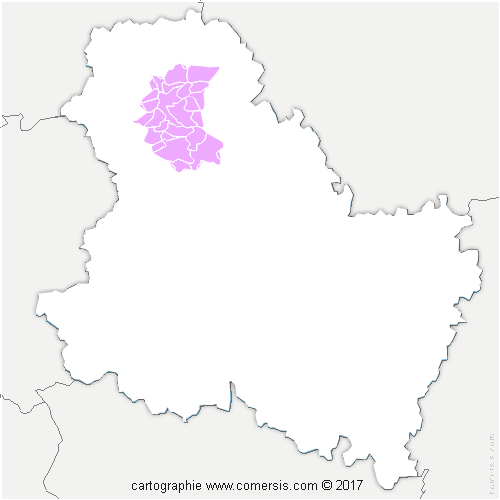 Communauté d'agglomération du Grand Sénonais cartographie