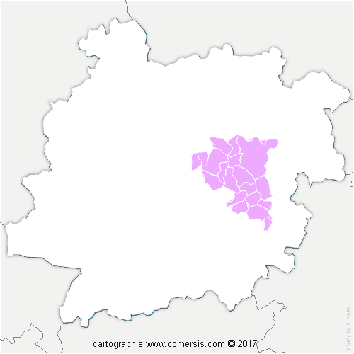 Communauté d'agglomération du Grand Villeneuvois cartographie