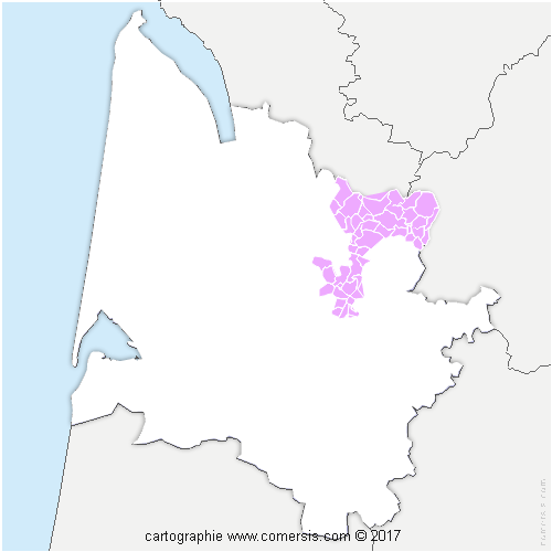 Communauté d'agglomération du Libournais cartographie