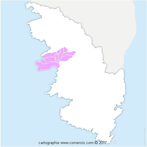 Communauté d'agglomération du Pays Ajaccien cartographie